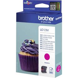 Cartouche dencre BROTHER LC-123M, Magenta