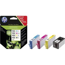 HP Cartouche dencre 920XL dorigine pack bundle noir, cyan, magenta, jaune C2N92AE Pack de cartouches