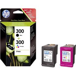 HP Cartouche dencre 300 dorigine pack bundle noir, cyan, magenta, jaune CN637EE Pack de ca