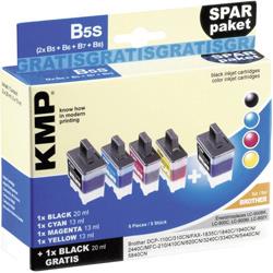 KMP Encre remplace Brother LC-900 compatible pack bundle noir, cyan, magenta, jaune B5S 1034,0005