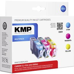 Pack de 3 cartouches dencre compatibles KMP équivalent Canon CLI-526