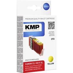 Cartouche dencre compatible KMP C93 remplace Canon CLI-551Y XL - Jaune