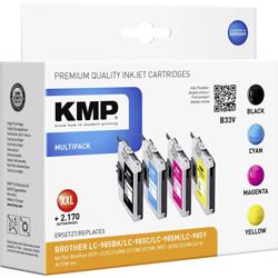 KMP Encre remplace Brother LC-985 compatible pack bundle noir, cyan, magenta, jaune B33V 1523,0050
