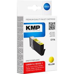 Cartouche dencre compatible KMP C114 jaune - remplace Canon CLI-581Y XXL