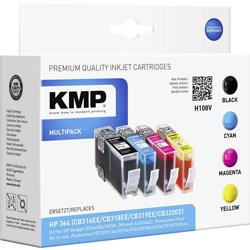 KMP Encre remplace HP 364 compatible pack bundle noir, cyan, magenta, jaune H108V 1712,8005