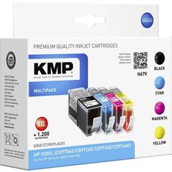 KMP Encre remplace HP 920XL compatible pack bundle noir, cyan, magenta, jaune H67V 1717,0055