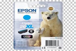 Cartouche d'encre Epson Cartouche T26 Ours Polaire Cyan XL - Encre Claria Premium