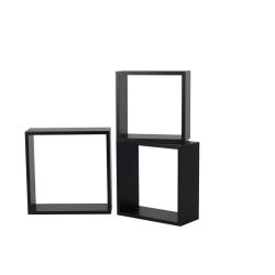 Set de 3 cubes noir
