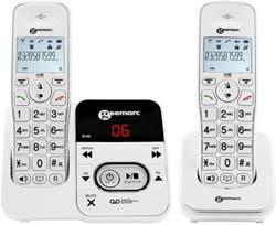 Téléphone sans fil Geemarc Amplidect 295-2 Blanc