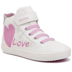 Sneakers GEOX - J Gisli G. C J024NC 01002 C0406 S White/Pink
