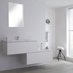 Hudson Reed - Meuble salle de bain blanc avec vasque Newington - 160cm