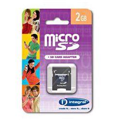 memoire micro SD card Carte mémoire flash - 2 Go Integral