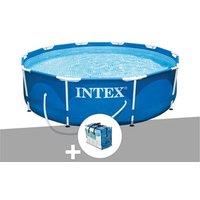 Kit piscine tubulaire Intex Metal Frame ronde 3,05 x 0,76 m + Bâche à bulles