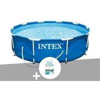 Kit piscine tubulaire Intex Metal Frame ronde 3,05 x 0,76 m + Kit de traitement au chlore