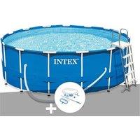 Kit piscine tubulaire Intex Metal Frame ronde 4,57 x 1,22 m + Kit d