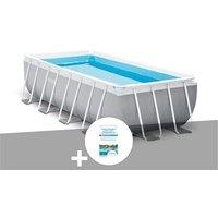 Kit piscine tubulaire Intex Prism Frame rectangulaire 4,00 x 2,00 x 1,00 m + Kit de traitement au chlore