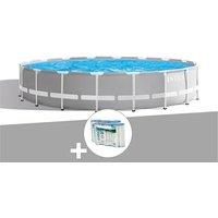 Kit piscine tubulaire Intex Prism Frame ronde 6,10 x 1,32 m + 6 cartouches de filtration