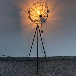 Lampadaire Grid avec abat-jour corbeille - Eco-Light