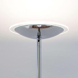 Lampadaire indirect LED Malea chromé brillant - Lampenwelt.com