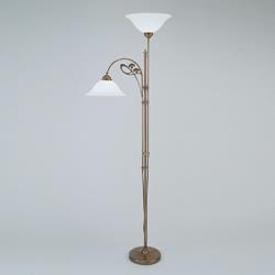 Lampadaire en laiton ALWINE avec deux lampes - Berliner Messinglamp
