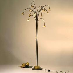 Lampadaire LED Fontaine brun-doré - J. Hollander