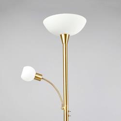 Lampadaire LED en laiton avec liseuse Elaina - Lampenwelt.com