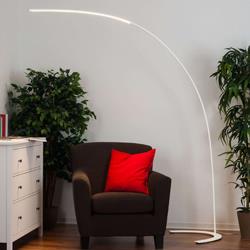 Lampadaire LED minimaliste Danua en blanc - Lampenwelt.com