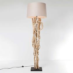 Lampadaire LED Scultra en bois naturel - Kare