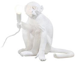 Lampe à poser blanche Monkey assis - Seletti