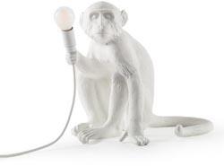 Lampe à poser d'extérieur blanche Monkey assis - Seletti