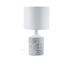 Lampe MATHIAS Tegels Blanc/Gris