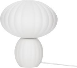 Lampe de table blanche en verre et opale - Hübsch