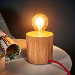 Lampe à poser bois Trongo, au design épuré - Spot-Light