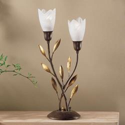 Lampe à poser CAMPANA design floral - Kogl