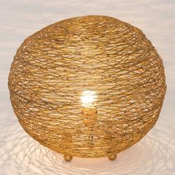 Lampe à poser Campano doré, 40cm de diamètre - J. Hollander