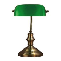Lampe à poser classique Bankers 42 cm verte - LamP GUSTAF
