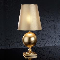 Lampe à poser dorée Terra, hauteur 60cm - Schuller