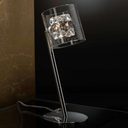 Lampe à poser LED Flash avec anneaux en cristal - Schuller