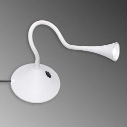 Lampe à poser LED flexible Viper en blanc - Reality Leuchten