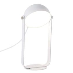 Lampe à poser LED Hemi abat-jour inclinable blanc - Viokef