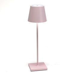 Lampe à poser LED Poldina batterie, portable, rose - Ailati