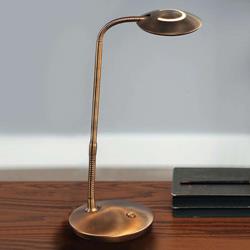 Lampe à poser LED Zenith en bronze dimmable - Steinhauer BV