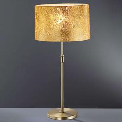Lampe à poser Loop feuille d'or 55 - 75cm de haut - Hufnagel