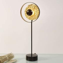 Lampe à poser Satellite, brun et or, 42 cm - J. Hollander