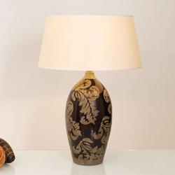 Lampe à poser Toulouse ronde, hauteur 65 cm, noire - J. Hollander