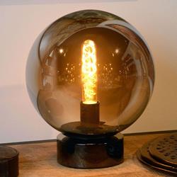 Lampe à poser en verre Jorit sphérique, 25 cm - Lucide