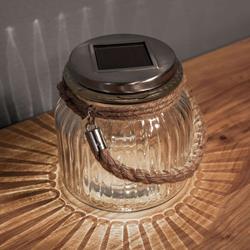 Lampe solaire LED à poser Jar en verre - Best Season