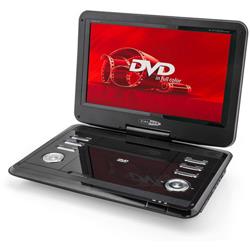 Caliber Audio Technology MPD 112 Lecteur DVD portable 29.46 cm 11.6 pouces avec câble de connexion Auto 12 V, fonctionnement sur batterie noir