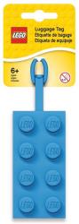 LEGO Divers 5005543 Etiquette de bagage bleue 2x4