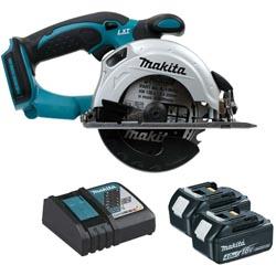 Scie circulaire 18V + 2 batteries - 1 chargeur - Makita DSS501RMJ